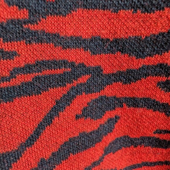 Urban Outfitters One Shoulder Red Animal Print Top Medium Y2K 90s Streetwear - Picture 6 of 8